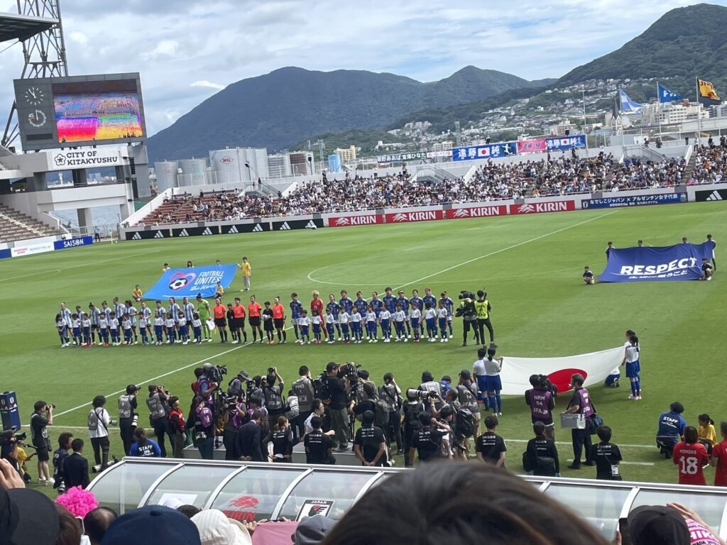 サッカー　なでしこ　JAPAN 女子サッカー　プロサッカー　ミクニワールドスタジアム　アルゼンチン